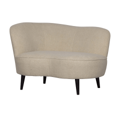 Sara lounge fauteuil links teddy off white