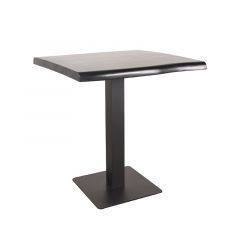 Restauranttafel 70x70x74 cm - tree edge - zwart