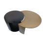 Luke salontafel organisch 70x62x39.5 cm - brass antiek