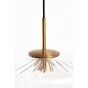 Pleat hanglamp glas - helder/goud - OUTLET B