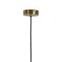 Pleat hanglamp glas - helder/goud - OUTLET B