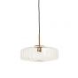 Pleat hanglamp glas - helder/goud - OUTLET B