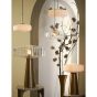 Pleat hanglamp glas - helder/goud - OUTLET B