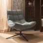 Maudi draaifauteuil - blue stone