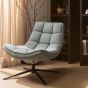 Maudi draaifauteuil - blue stone