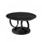 Bryan salontafel rond 80x43 cm - sintered stone carbonado