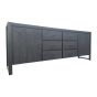 Dressoir Boaz - 200 cm - zwart